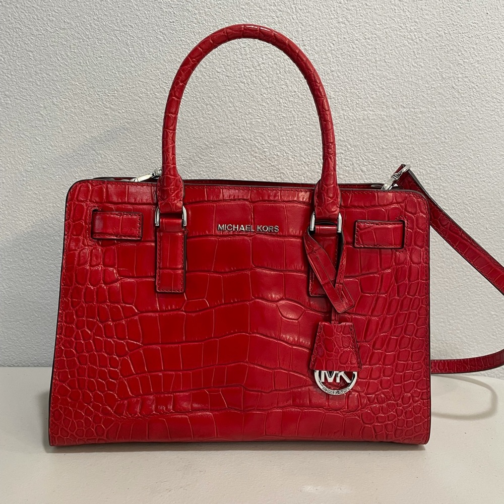 Michael Kors Handbag - Red Alligator Leather Skin